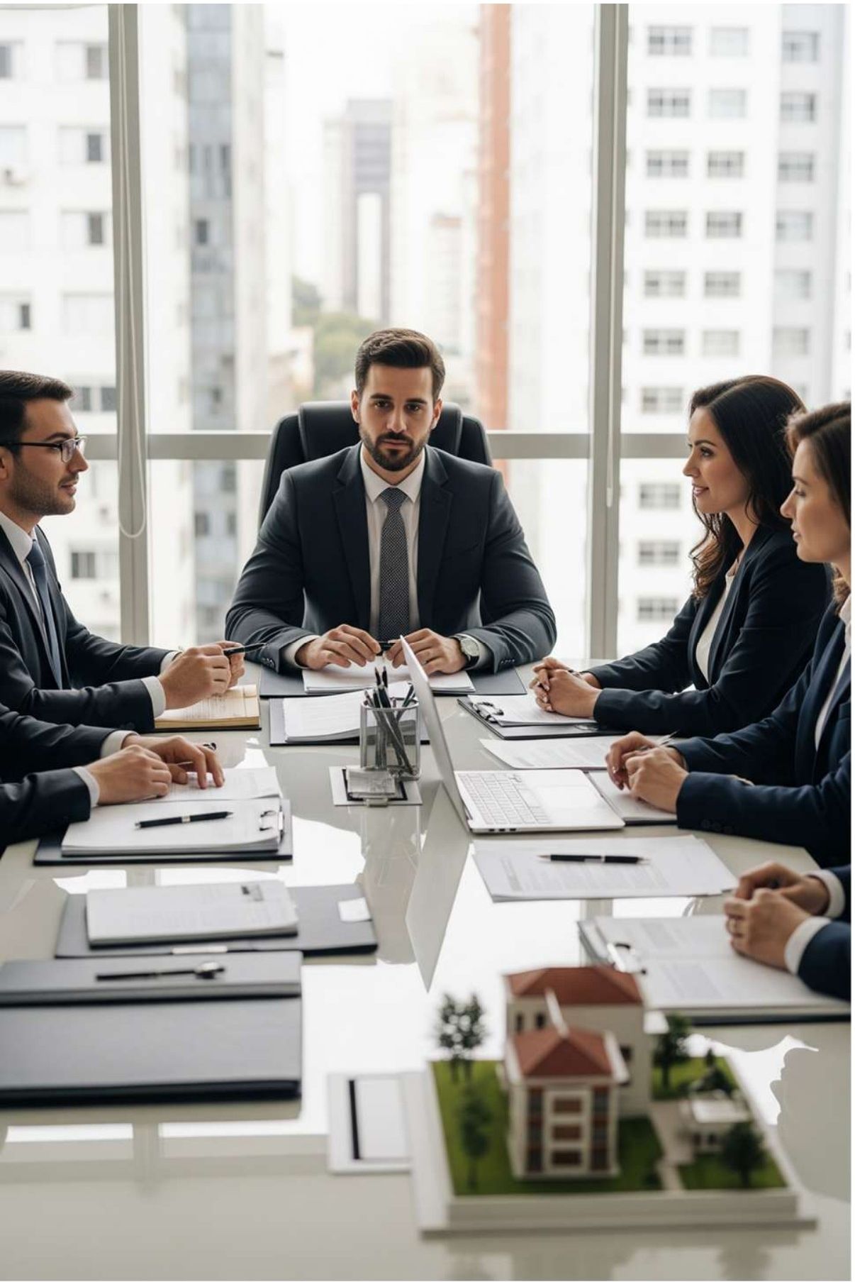Reunião jurídica em escritório